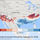 The spring forecast for next week. Image: National Phenology Network